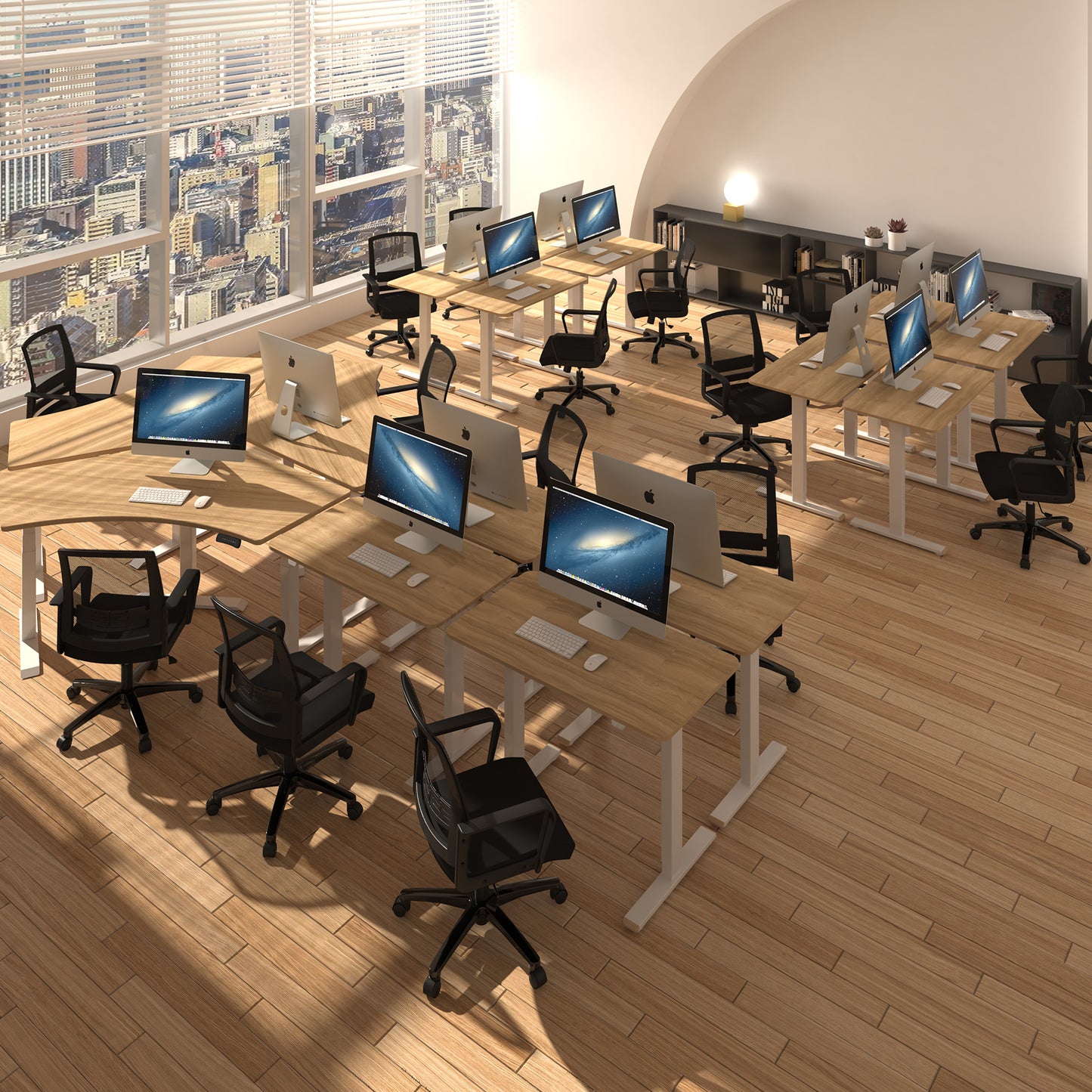L-Shaped Electric Standing Desk Frame - WFH8H