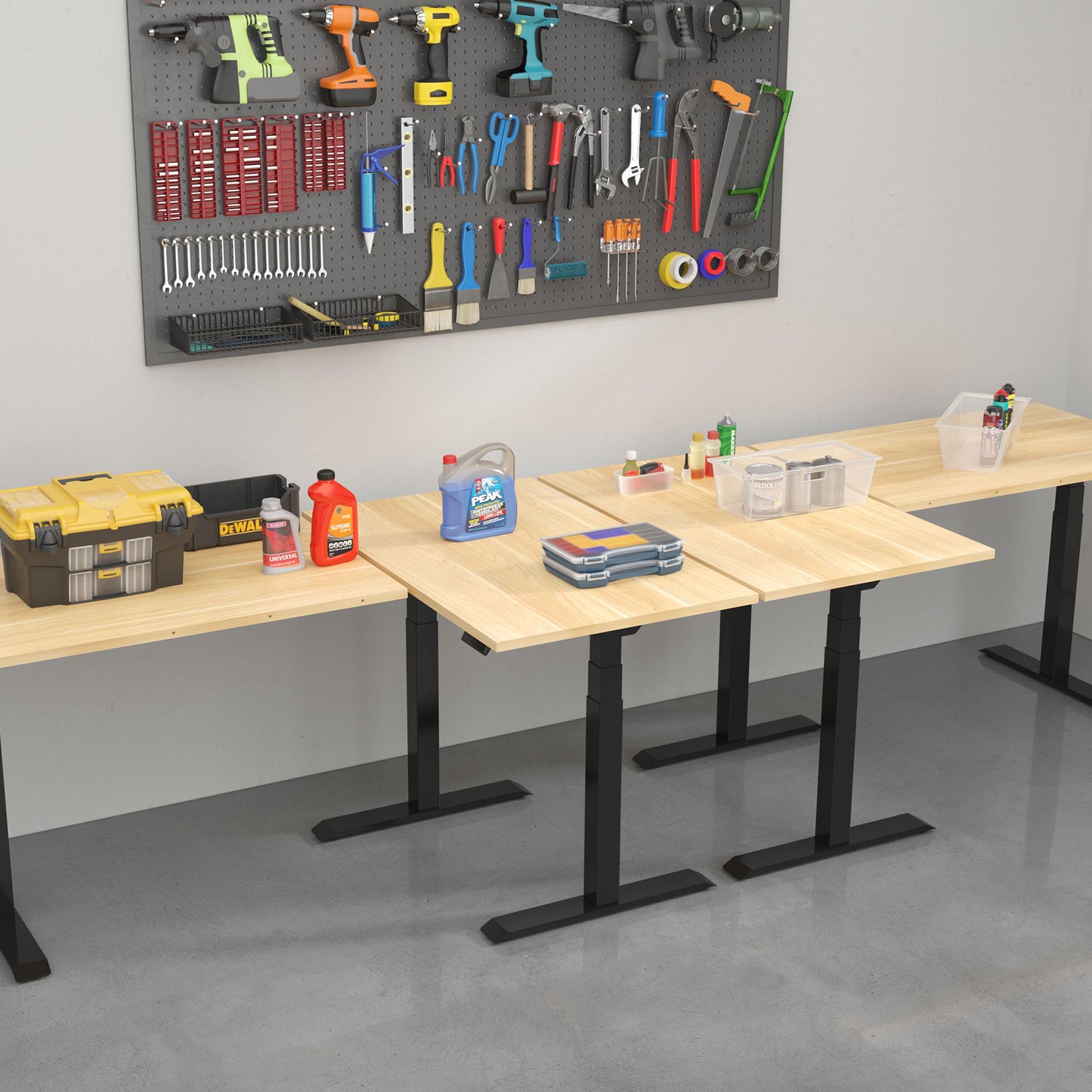 L-Shaped Electric Standing Desk Frame - WFH8H